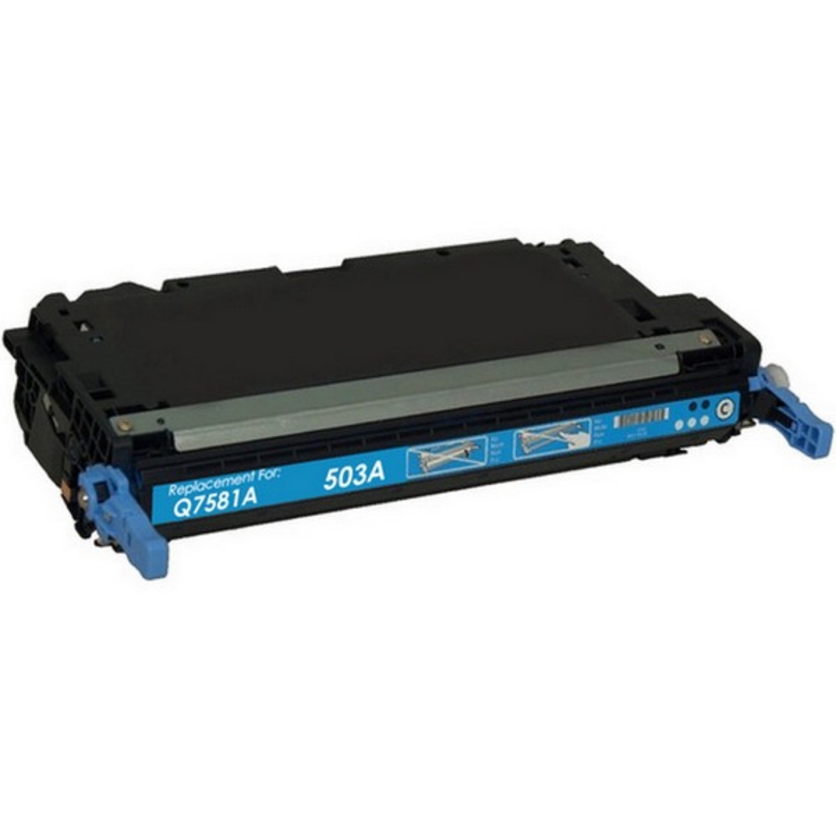 Picture of MSI compatible Q7581A (HP 503A) Cyan Toner Cartridge (6000 Yield)